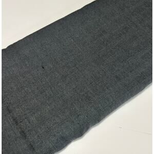 Charcoal Gray Striped Wool Poly Fabric 3.5 Yards 56" Wide Suiting